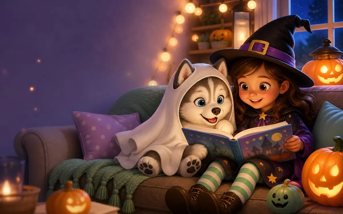 Lempeitä Halloween-kirjoja ja -asuja herkille lapsille