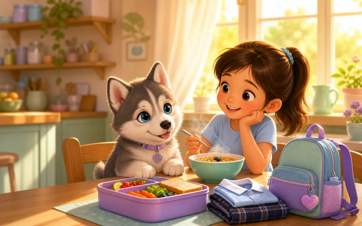 Koulun alku ilman draamaa: kevyt rutiini viikossa