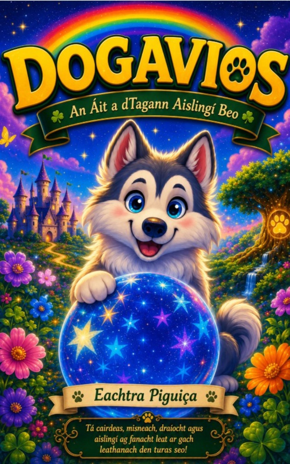 Capa do livro Dogavios: An Áit a dTagann Aislingí Beo