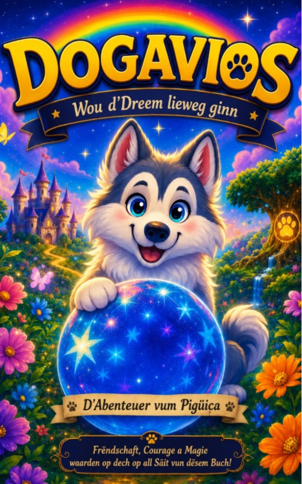 Capa do livro Dogavios: D'Abenteuer vum Pigüica