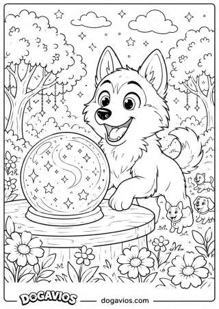 Free Dogavios coloring page, Pigúiça and Fofuxo (nº 3)