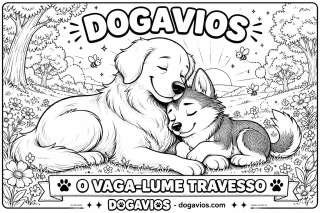 Free Dogavios coloring page, playing in the garden (nº 15)