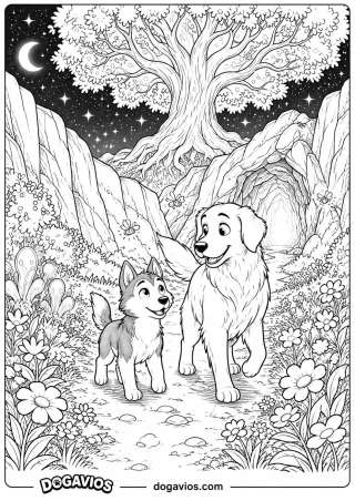 Free Dogavios coloring page, Fofuxo the golden (nº 18)