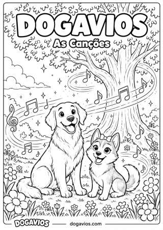 Free Dogavios coloring page, the Dogavios friends (nº 20)