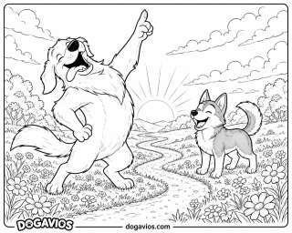 Free Dogavios coloring page, Fofuxo the golden (nº 26)