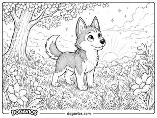 Free Dogavios coloring page, Pigúiça and Fofuxo (nº 27)