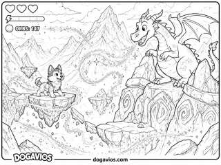 Free Dogavios coloring page, Fofuxo the golden (nº 34)