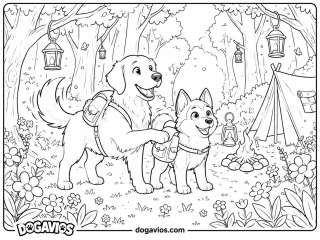 Free Dogavios coloring page, the Dogavios friends (nº 36)