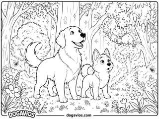 Free Dogavios coloring page, under the stars (nº 38)
