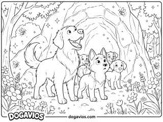 Free Dogavios coloring page, Pigúiça and Fofuxo (nº 43)