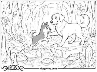 Free Dogavios coloring page, under the stars (nº 46)