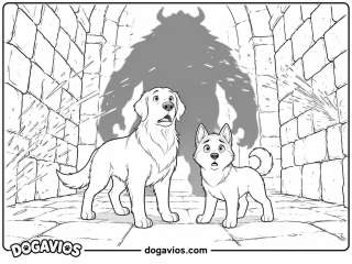 Free Dogavios coloring page, Fofuxo the golden (nº 50)