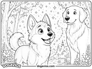 Free Dogavios coloring page, Fofuxo the golden (nº 58)