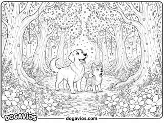 Free Dogavios coloring page, the Dogavios friends (nº 60)