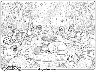 Free Dogavios coloring page, Pigúiça in the Magical Garden (nº 65)