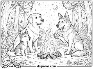Free Dogavios coloring page, Fofuxo the golden (nº 66)