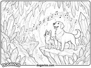 Free Dogavios coloring page, Pigúiça and Fofuxo (nº 67)