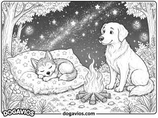 Free Dogavios coloring page, Fofuxo the golden (nº 74)