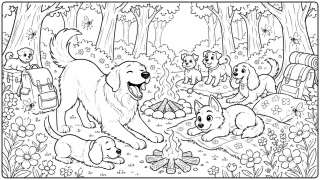 Free Dogavios coloring page, the Dogavios friends (nº 76)