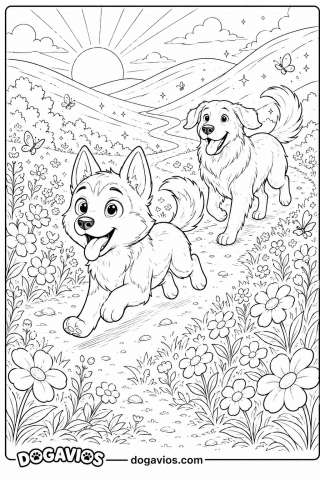 Free Dogavios coloring page, the Dogavios friends (nº 84)