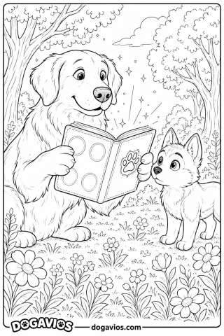 Free Dogavios coloring page, under the stars (nº 86)