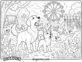 Free Dogavios coloring page, Fofuxo the golden (nº 90)