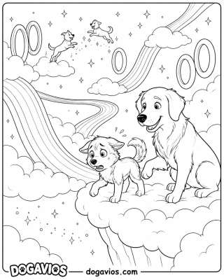 Free Dogavios coloring page, under the stars (nº 94)