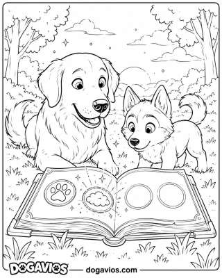 Free Dogavios coloring page, Fofuxo the golden (nº 98)