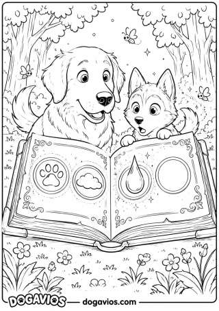 Free Dogavios coloring page, under the stars (nº 102)