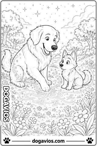 Free Dogavios coloring page, Fofuxo the golden (nº 114)