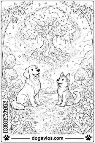 Free Dogavios coloring page, the Dogavios friends (nº 116)