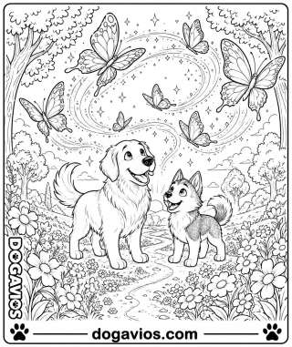 Free Dogavios coloring page, Fofuxo the golden (nº 122)