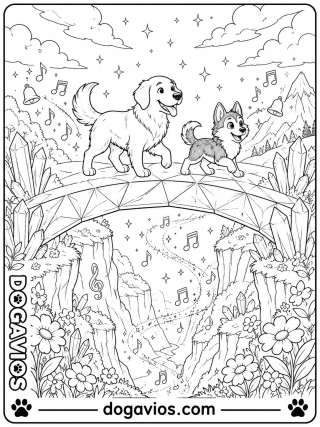Free Dogavios coloring page, Pigúiça and Fofuxo (nº 123)