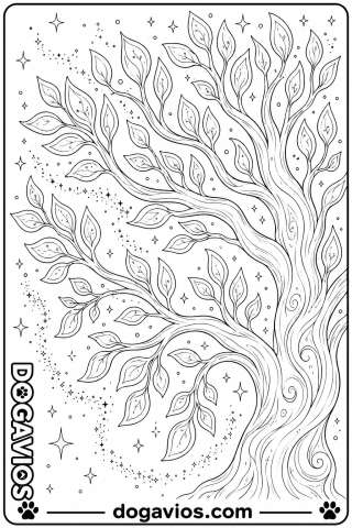 Free Dogavios coloring page, playing in the garden (nº 127)