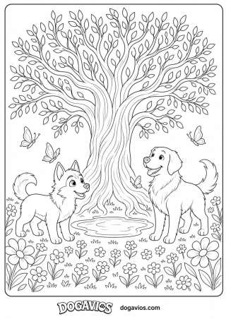 Free Dogavios coloring page, Fofuxo the golden (nº 130)