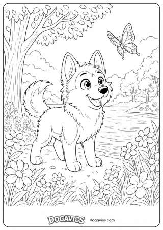 Free Dogavios coloring page, Pigúiça and Fofuxo (nº 131)