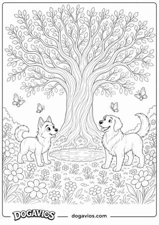 Free Dogavios coloring page, the Dogavios friends (nº 132)