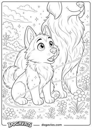 Free Dogavios coloring page, Pigúiça and Fofuxo (nº 139)