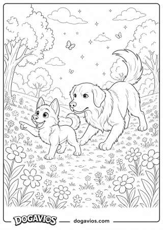 Free Dogavios coloring page, under the stars (nº 142)
