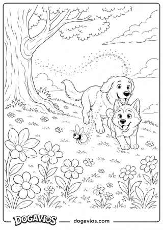 Free Dogavios coloring page, Pigúiça and Fofuxo (nº 155)