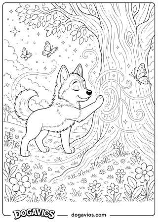 Free Dogavios coloring page, the Dogavios friends (nº 156)