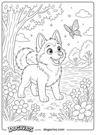 Free Dogavios coloring page, under the stars (nº 158)
