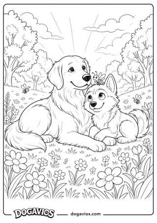 Free Dogavios coloring page, Pigúiça in the Magical Garden (nº 161)