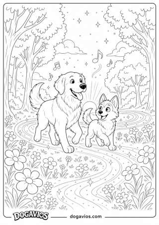 Free Dogavios coloring page, Fofuxo the golden (nº 162)
