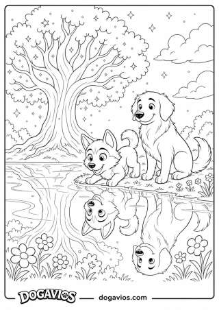 Free Dogavios coloring page, Pigúiça and Fofuxo (nº 163)