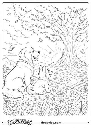 Free Dogavios coloring page, the Dogavios friends (nº 164)