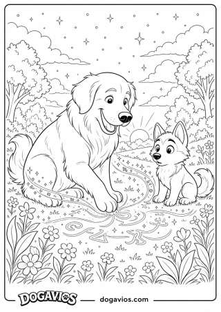 Free Dogavios coloring page, Fofuxo the golden (nº 170)