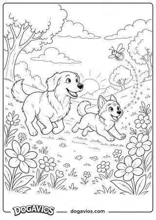 Free Dogavios coloring page, Pigúiça and Fofuxo (nº 171)