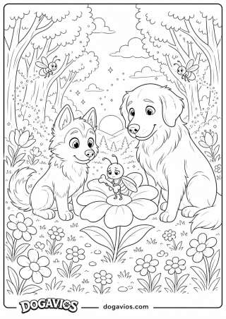 Free Dogavios coloring page, the Dogavios friends (nº 172)