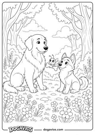Free Dogavios coloring page, under the stars (nº 174)